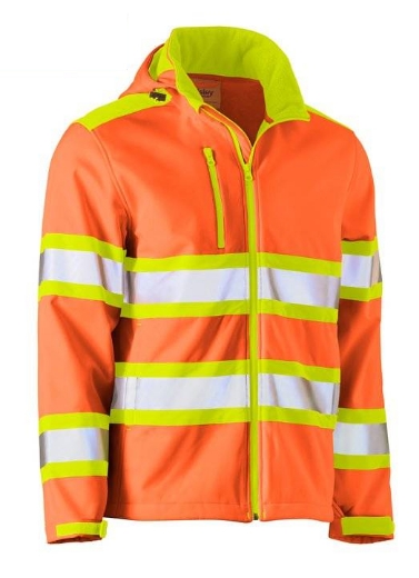 Picture of Bisley, Taped Bouble Hi Vis Softshell Jacket